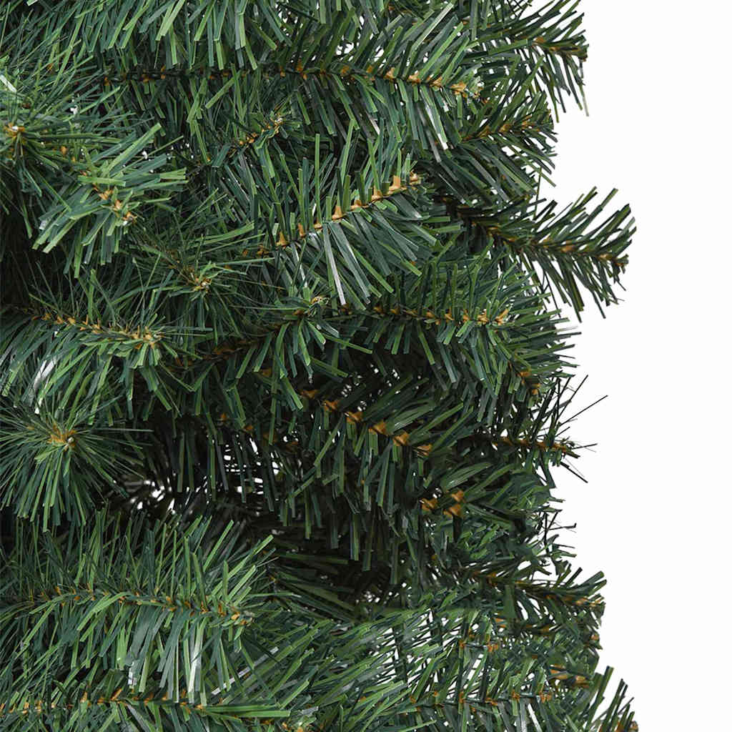 Kunstig juletre med 300 LED grønn 300 cm PVC og stål og plast vidaXL
