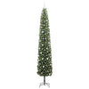 Kunstig juletre med 300 LED grønn 300 cm PVC og stål og plast