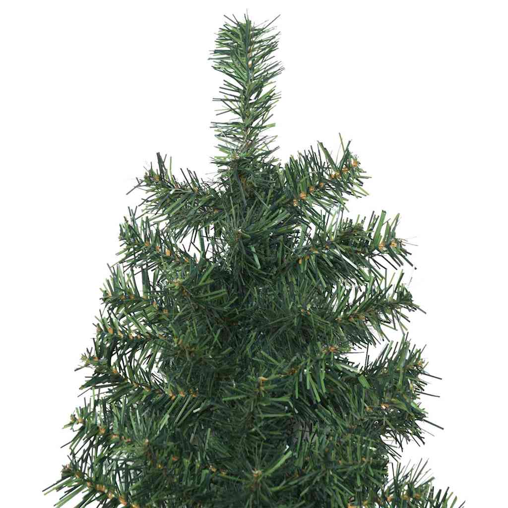 Kunstig juletre med 300 LED grønn 300 cm PVC og stål og plast vidaXL