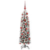 Kunstig juletre med 150 LED grønn 120 cm PVC og stål og plast