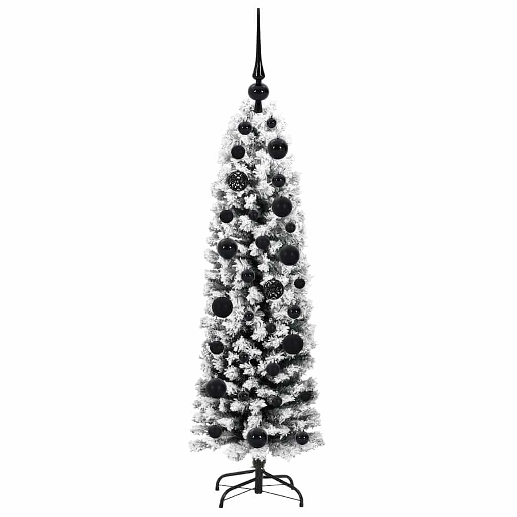Kunstig juletre med 150 LED grønn 120 cm PVC og stål og plast
