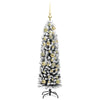Kunstig juletre med 150 LED grønn 120 cm PVC og stål og plast