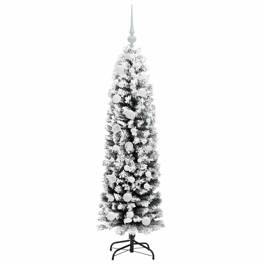 Kunstig juletre med 150 LED grønn 150 cm PVC og stål og plast