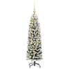 Kunstig juletre med 150 LED grønn 150 cm PVC og stål og plast