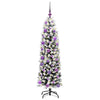 Kunstig juletre med 150 LED grønn 150 cm PVC og stål og plast