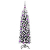 Kunstig juletre med 150 LED grønn 150 cm PVC og stål og plast