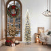 Kunstig juletre med 300 LED grønn 180 cm PVC og stål og plast