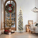 Kunstig juletre med 300 LED grønn 180 cm PVC og stål og plast