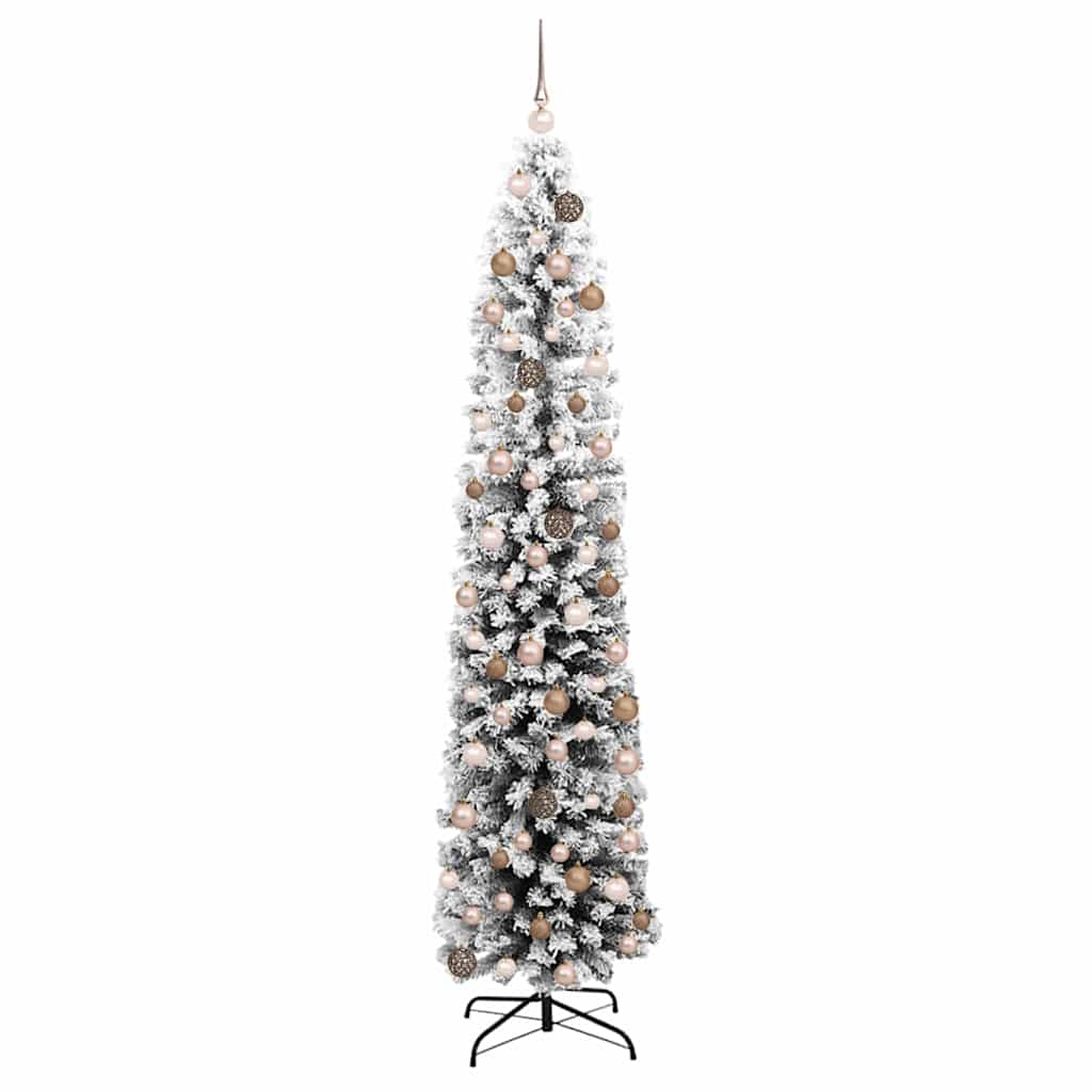 Kunstig juletre med 300 LED grønn 180 cm PVC og stål og plast