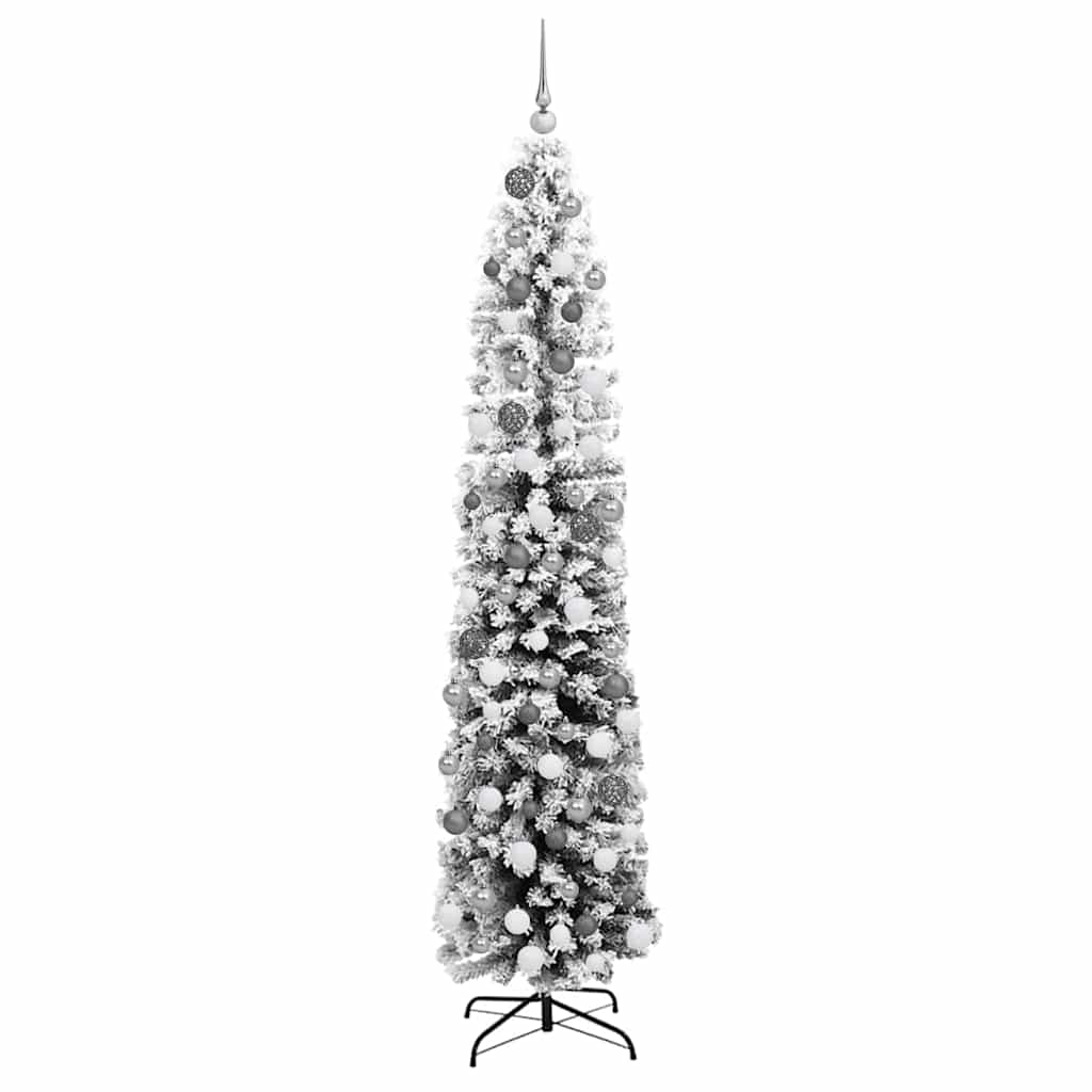 Kunstig juletre med 300 LED grønn 180 cm PVC og stål og plast
