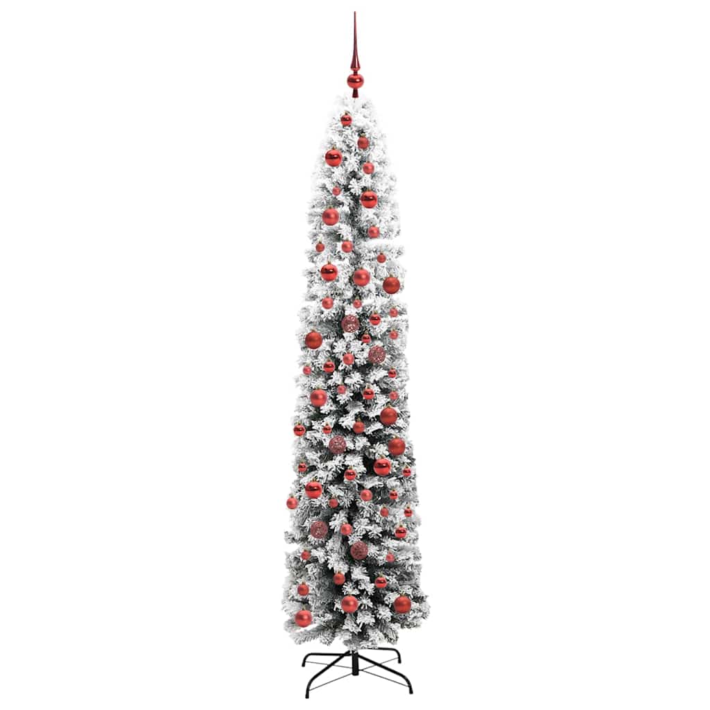 Kunstig juletre med 300 LED grønn 180 cm PVC og stål og plast