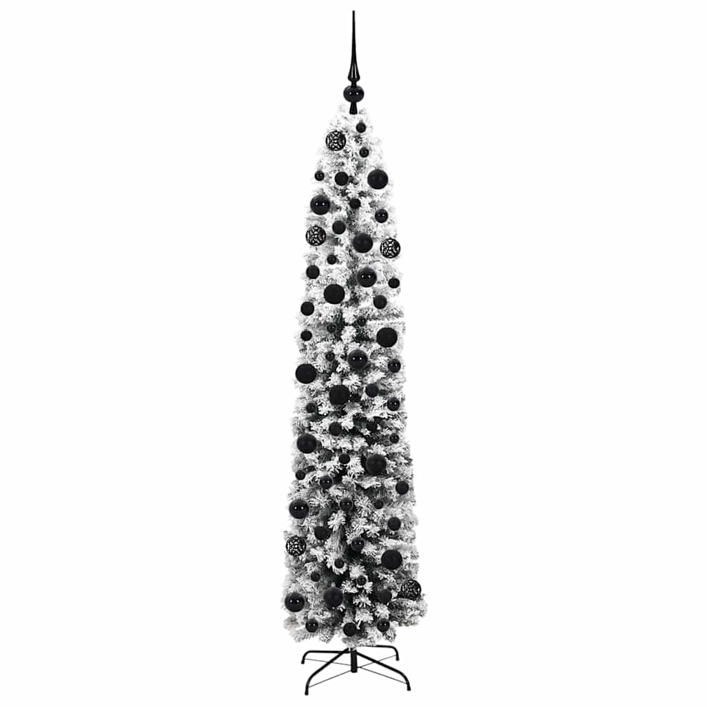 Kunstig juletre med 300 LED grønn 180 cm PVC og stål og plast