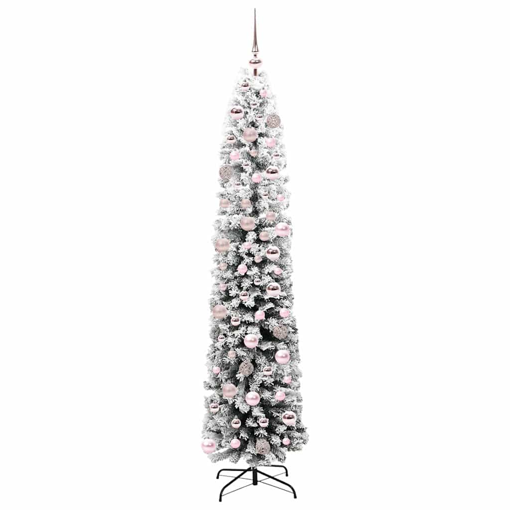 Kunstig juletre med 300 LED grønn 180 cm PVC og stål og plast