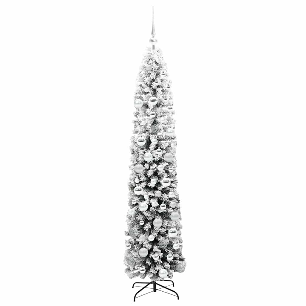 Kunstig juletre med 300 LED grønn 180 cm PVC og stål og plast