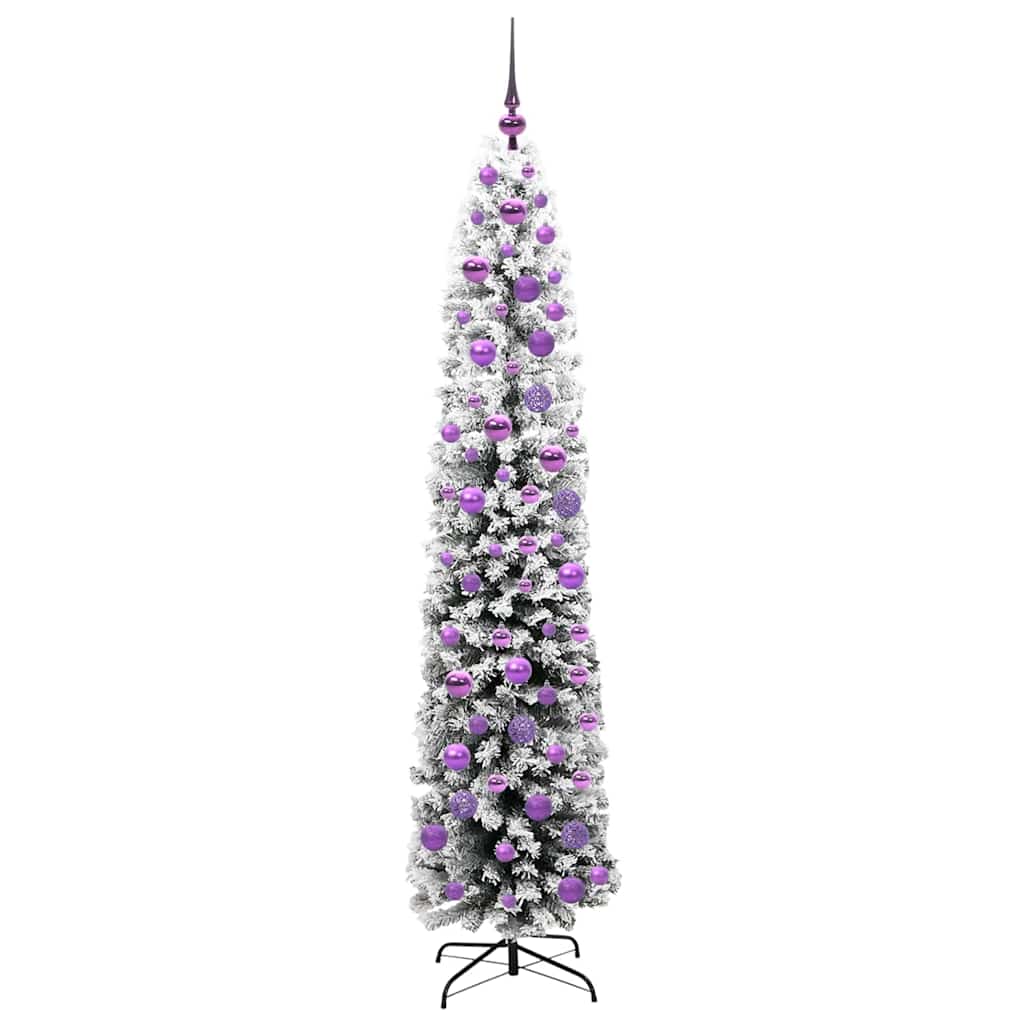 Kunstig juletre med 300 LED grønn 180 cm PVC og stål og plast