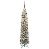 Kunstig juletre med 300 LED grønn 180 cm PVC og stål og plast