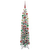 Kunstig juletre med 300 LED grønn 180 cm PVC og stål og plast