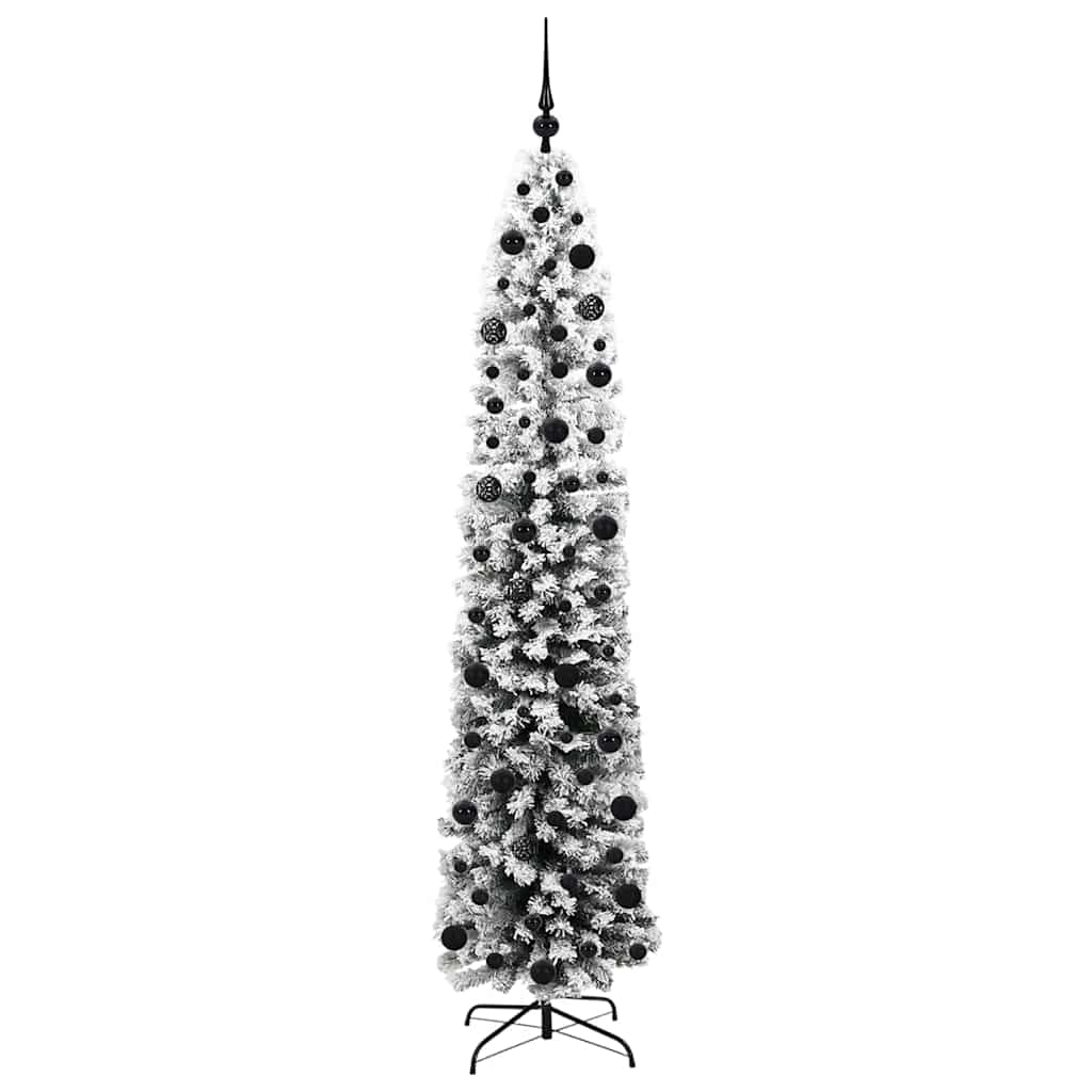 Kunstig juletre med 300 LED grønn 210 cm PVC og stål og plast