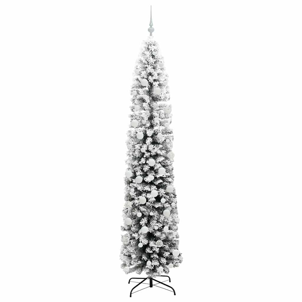 Kunstig juletre med 300 LED grønn 210 cm PVC og stål og plast