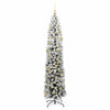 Kunstig juletre med 300 LED grønn 210 cm PVC og stål og plast