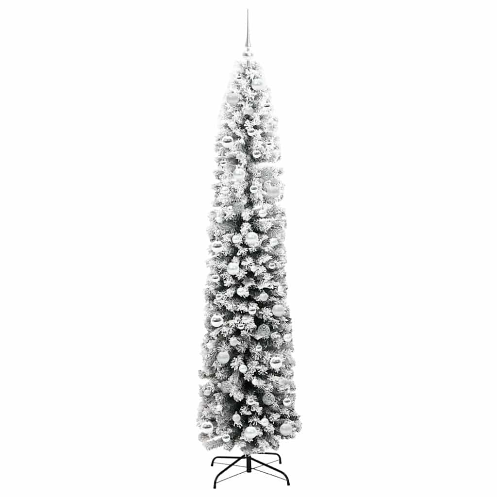 Kunstig juletre med 300 LED grønn 210 cm PVC og stål og plast