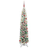 Kunstig juletre med 300 LED grønn 210 cm PVC og stål og plast