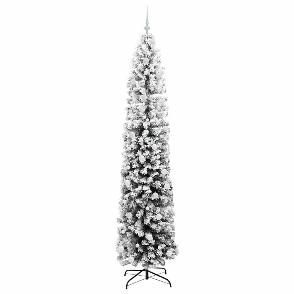 Kunstig juletre med 300 LED grønn 240 cm PVC og stål og plast