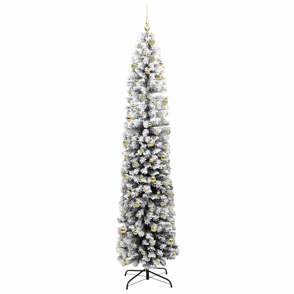 Kunstig juletre med 300 LED grønn 240 cm PVC og stål og plast