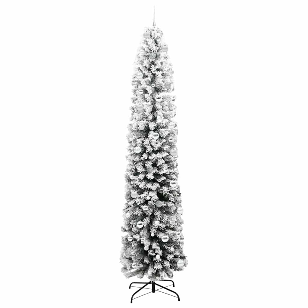 Kunstig juletre med 300 LED grønn 240 cm PVC og stål og plast