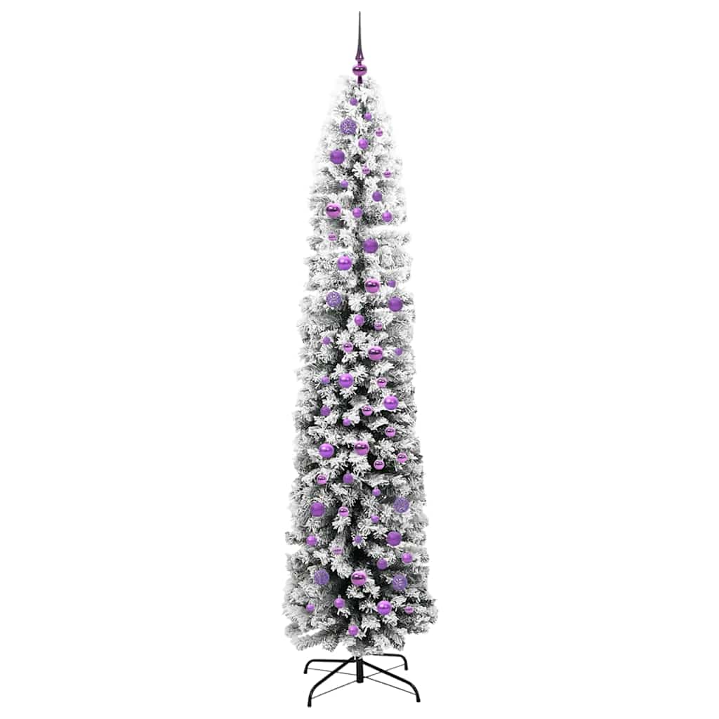 Kunstig juletre med 300 LED grønn 240 cm PVC og stål og plast