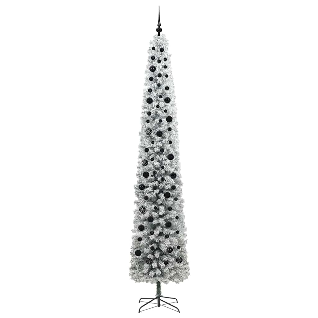 Kunstig juletre med 300 LED grønn 270 cm PVC og stål og plast