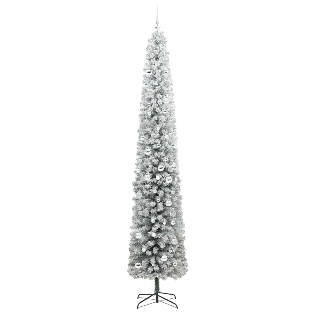 Kunstig juletre med 300 LED grønn 270 cm PVC og stål og plast