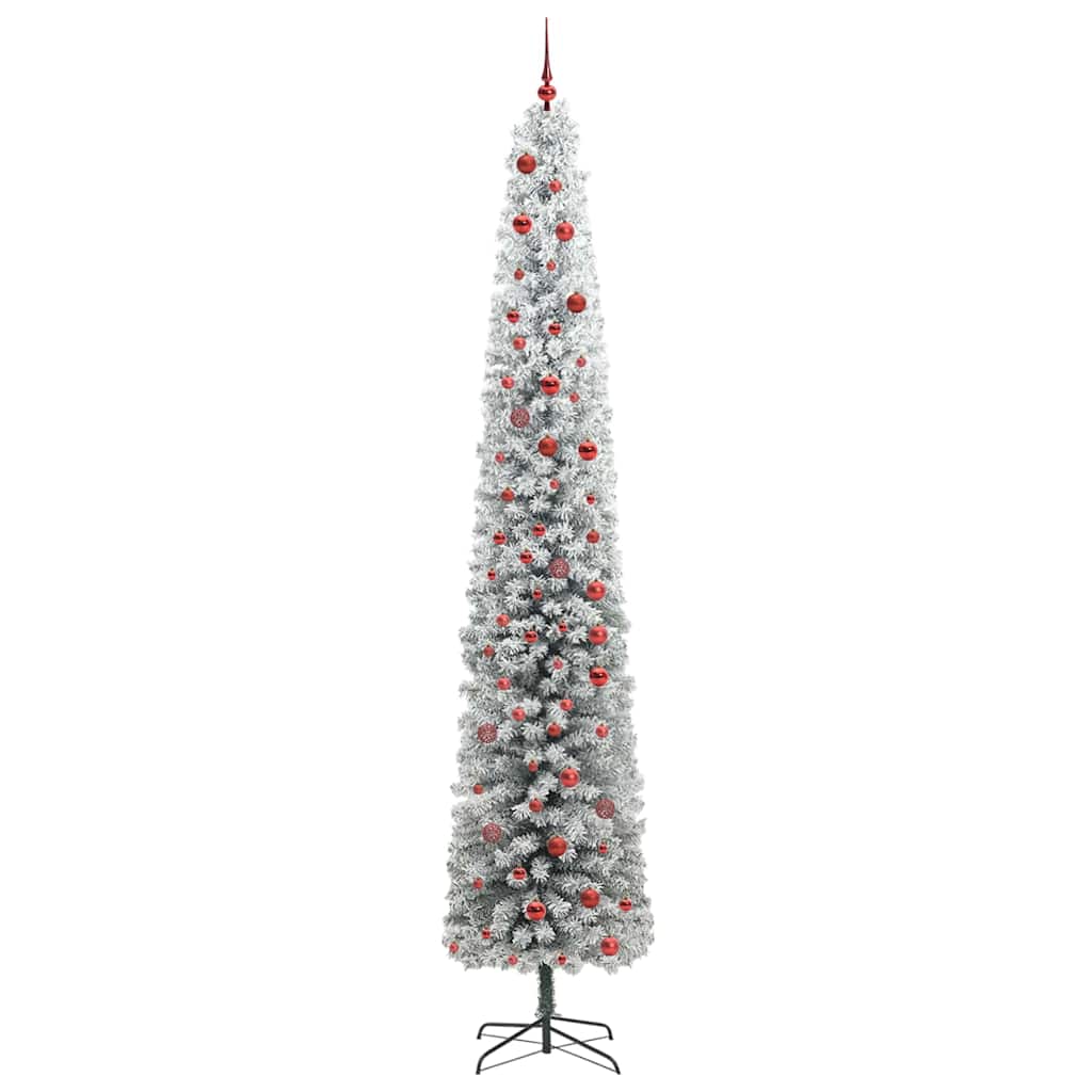 Kunstig juletre med 300 LED grønn 300 cm PVC og stål og plast