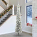 Kunstig juletre med 300 LED grønn 300 cm PVC og stål og plast
