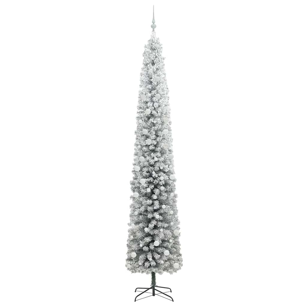 Kunstig juletre med 300 LED grønn 300 cm PVC og stål og plast