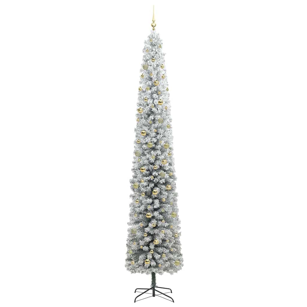 Kunstig juletre med 300 LED grønn 300 cm PVC og stål og plast