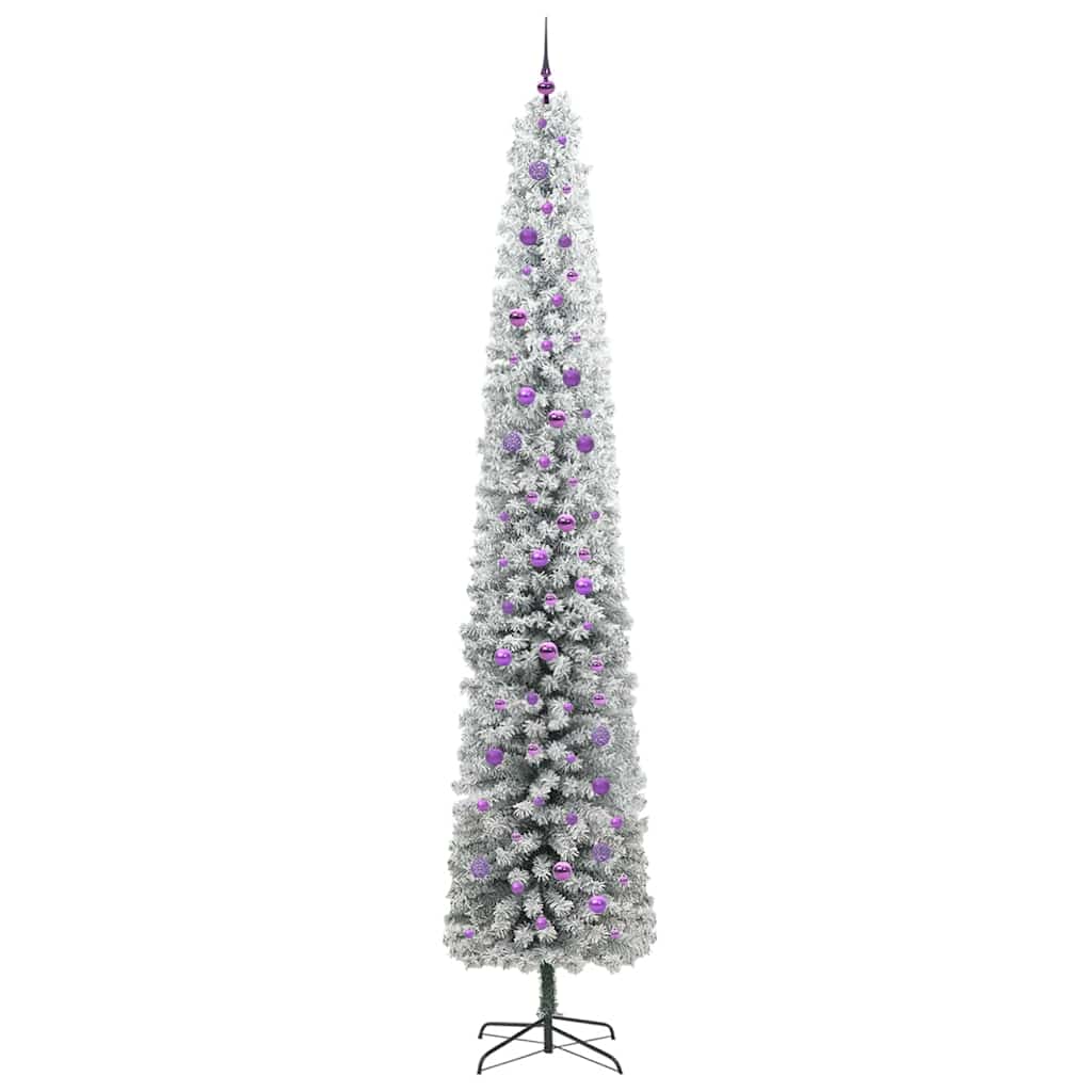 Kunstig juletre med 300 LED grønn 300 cm PVC og stål og plast