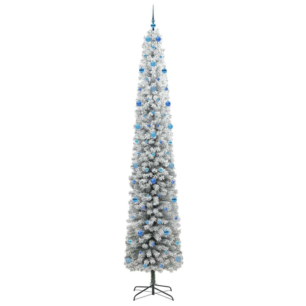 Kunstig juletre med 300 LED grønn 300 cm PVC og stål og plast