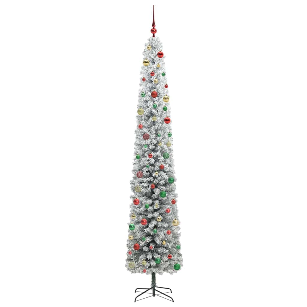 Kunstig juletre med 300 LED grønn 300 cm PVC og stål og plast