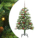 Kunstig juletre 150 LED-lys Varmhvit PVC og metall Grønn