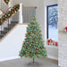 Kunstig juletre med LED -stripelys grønn 240 cm PVC og metall