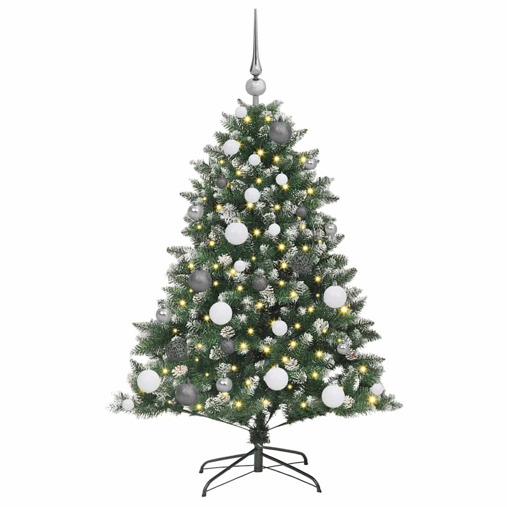 Kunstig juletre grønn 85 x 85 x 120 cm PVC og plast og stål