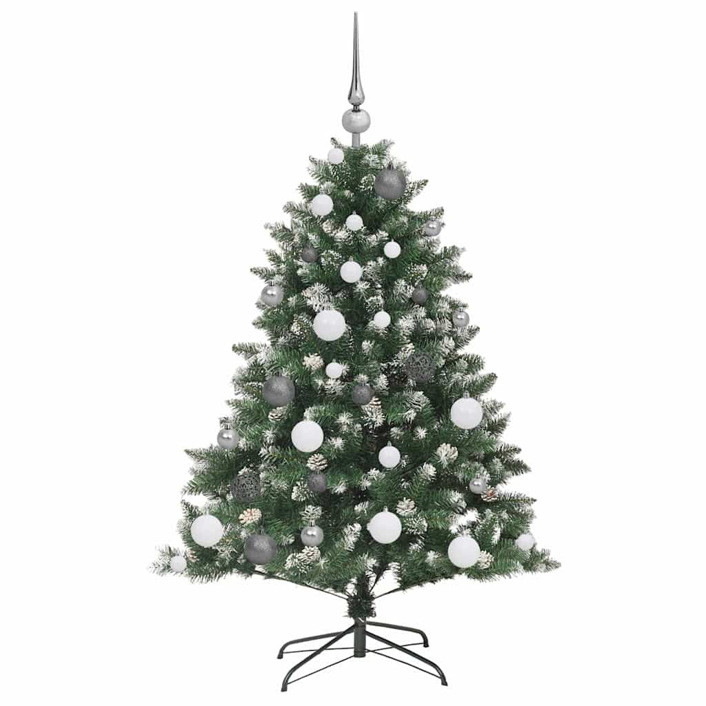 Kunstig juletre grønn 85 x 85 x 120 cm PVC og plast og stål