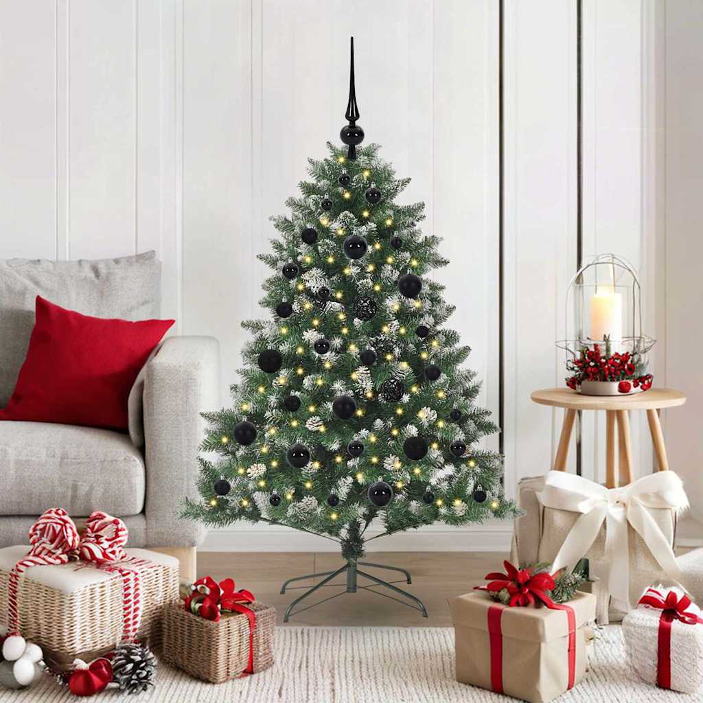 Kunstig juletre grønn 85 x 85 x 120 cm PVC og plast og stål