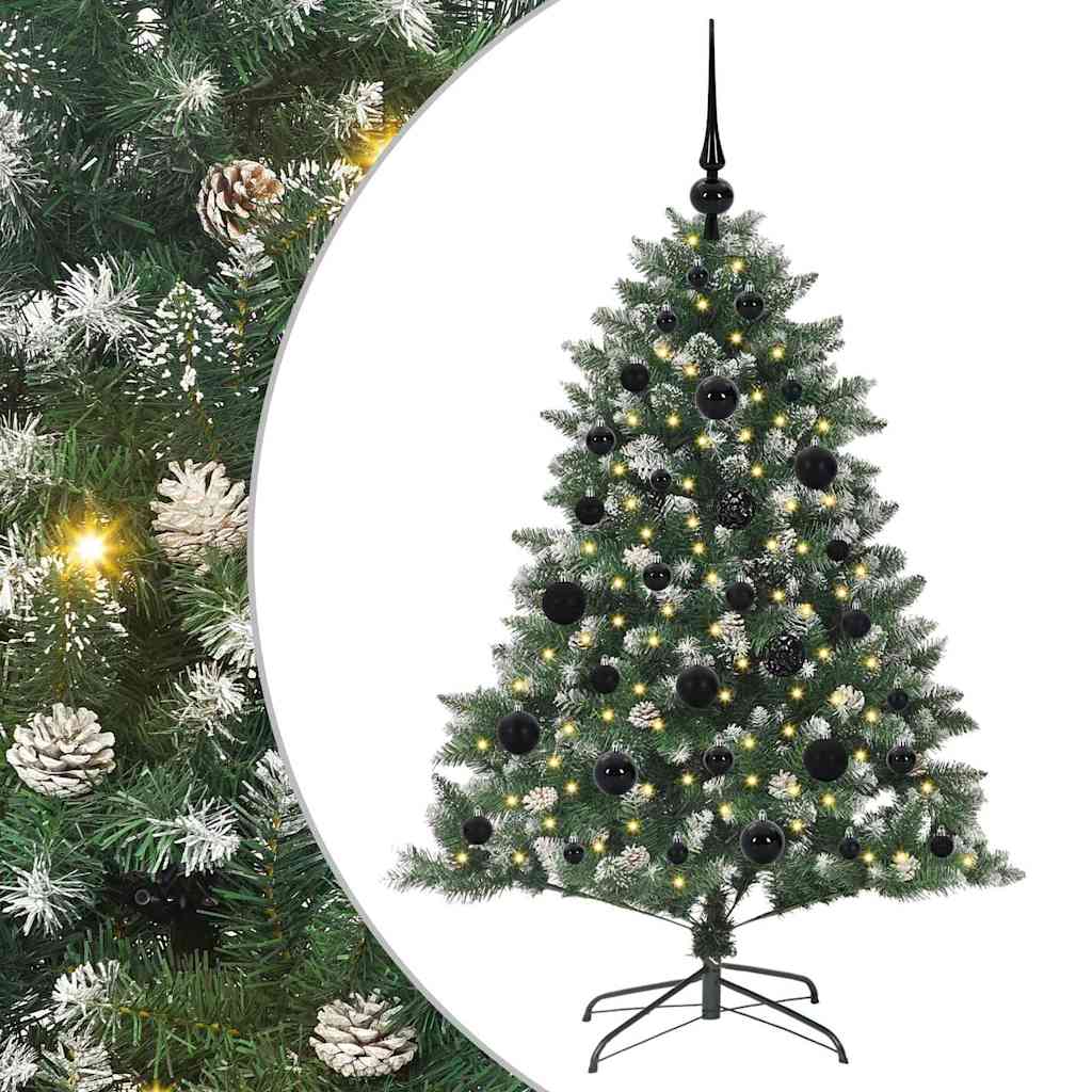 Kunstig juletre grønn 85 x 85 x 120 cm PVC og plast og stål