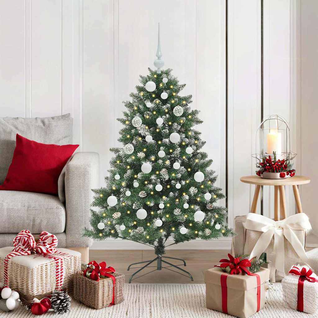 Kunstig juletre grønn 85 x 85 x 120 cm PVC og plast og stål