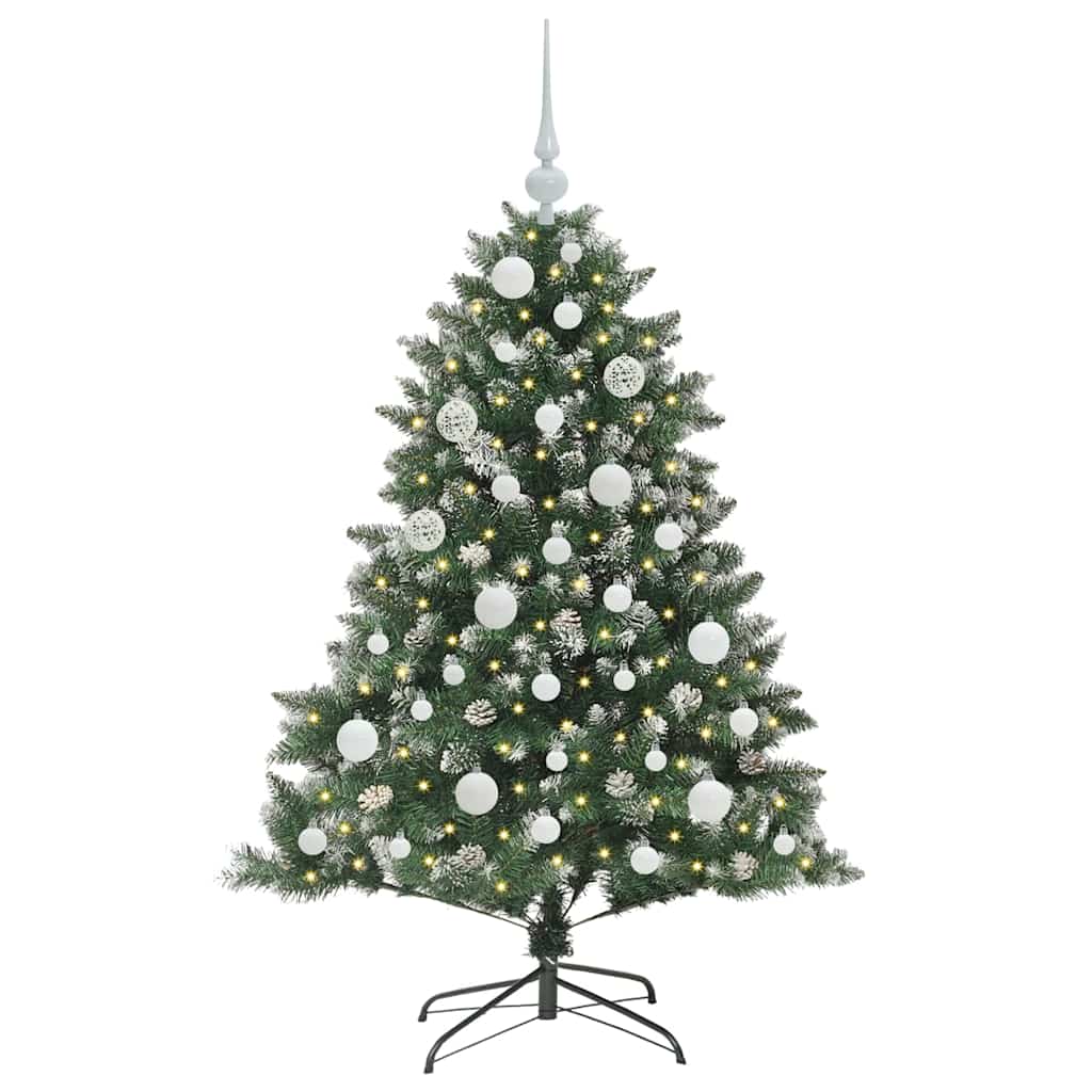 Kunstig juletre grønn 85 x 85 x 120 cm PVC og plast og stål