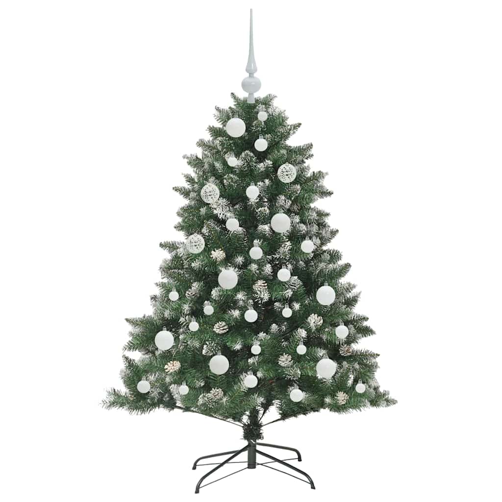 Kunstig juletre grønn 85 x 85 x 120 cm PVC og plast og stål