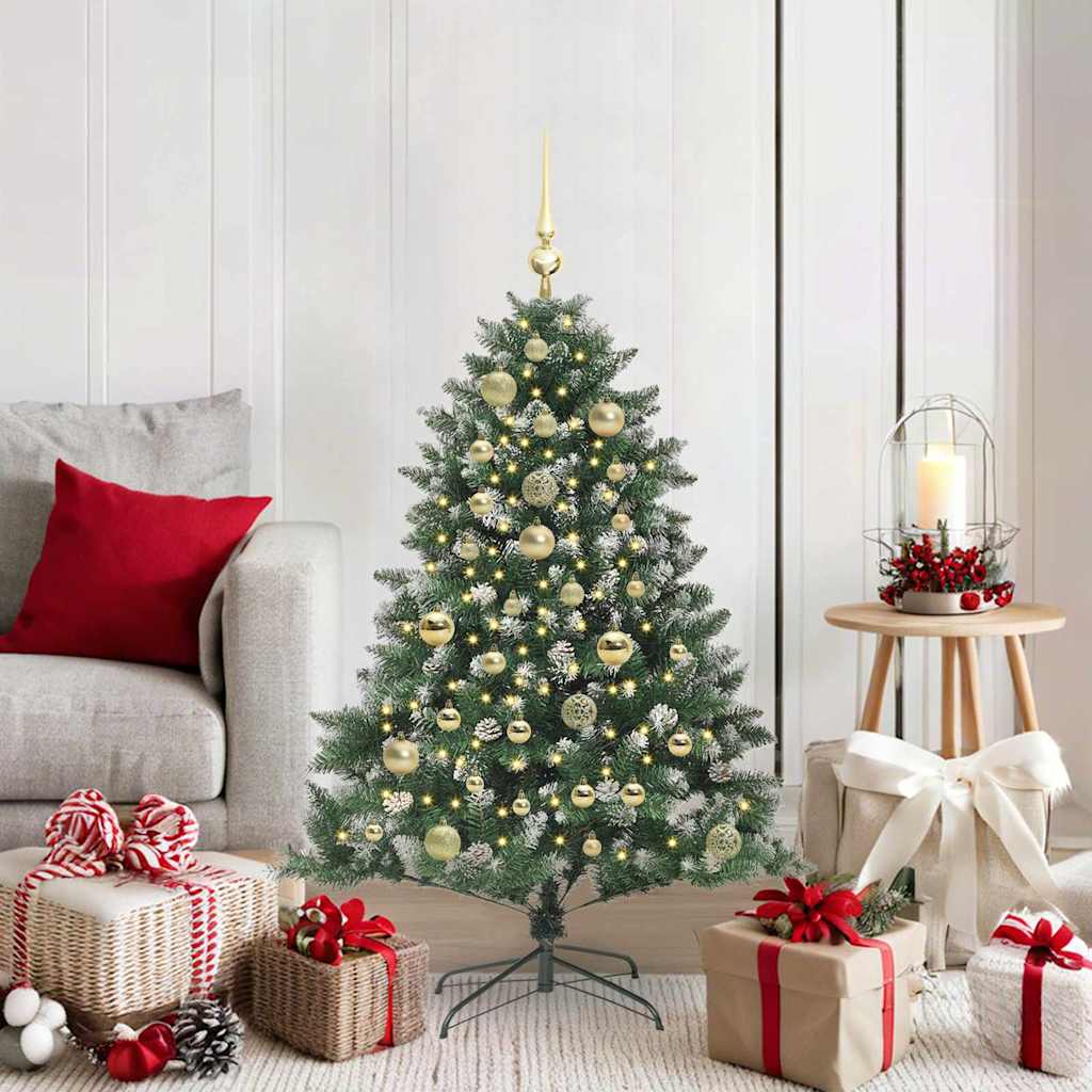 Kunstig juletre grønn 85 x 85 x 120 cm PVC og plast og stål