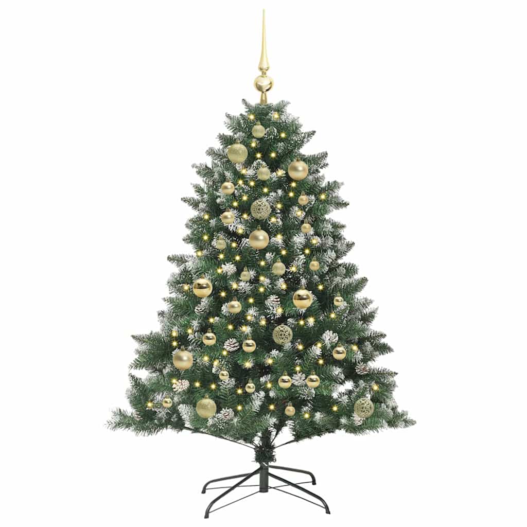 Kunstig juletre grønn 85 x 85 x 120 cm PVC og plast og stål